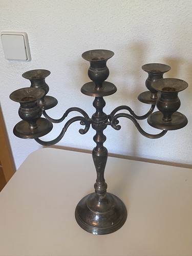 Versilbert kerzenleuchter - versilbert,