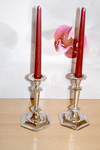 Paar elegante kerzenleuchter - elegante,